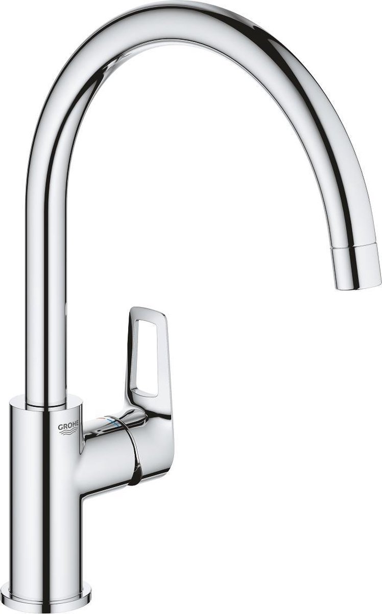 GROHE BauLoop Keukenkraan - hoge draaibare uitloop - chroom - 31368001