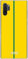 Samsung Galaxy Note 10 Plus Hoesje Transparant TPU Case - FSC Groen & Geel #ffffff