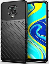 Redmi Note 9S / Note 9 Pro Hoesje Twill Thunder Texture Zwart