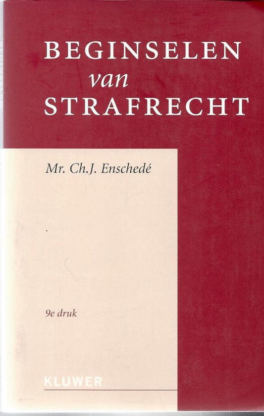 Beginselen van strafrecht - cover