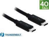 Thunderbolt 3 kabel met Cypress E-Marker chipset - 40 Gbps / zwart - 0,50 meter