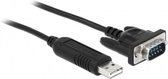 USB-A (m) naar 9-pins SUB-D met schroeven (m) seriële RS232/RS422/RS485 adapter / MaxLinear chip / ESD protectie - 1,8 meter
