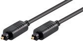 Digitale optische Toslink audio kabel - 4mm / zwart - 0,20 meter