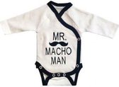 Petit Villain Romper Mr. Macho Man. Maat 56