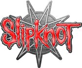 Slipknot Pin 9 Pointed Star Rood/Zilverkleurig