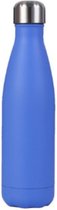 Drinkfles - Thermosfles - Geïsoleerd - Dubbelwandig - RVS - Lichtblauw - 0.5 liter - Able & Borret