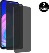 Huawei P40 Lite Privacy Glas - Tempered Glass - Screenprotector 2x AR QUALITY
