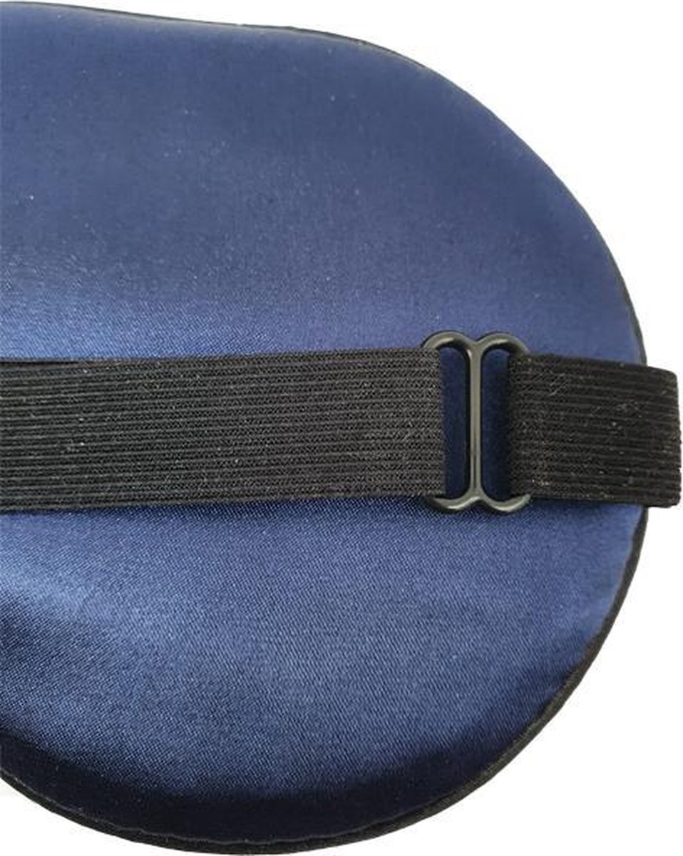 Slaapmaskers Extra Zacht Satijn – 2 Stuks - Blauw & Licht Blauw - Thuis - Slaapmasker - Verduisterend - Onderweg - Vliegtuig - Festival - Slaapcomfort - oDaani — afbeelding 4