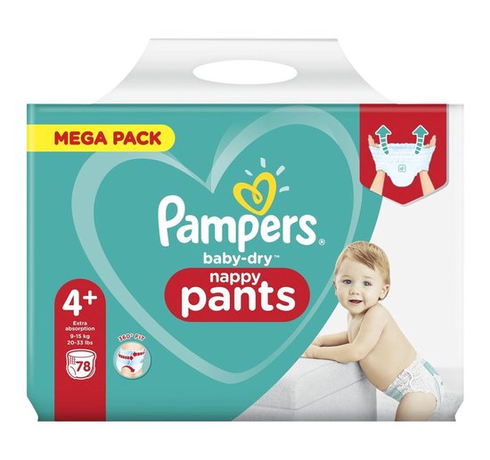 Pampers - Bébé Dry Pants - Taille 7 - Mega Pack - 52 couches-culottes