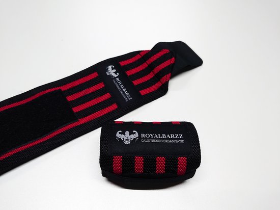 Royalbarzz Premium Wrist Wraps (Red Blood) - Pols Bandage voor Calisthenics | Street Workout | Crossfit | Krachtsporten - Merkloos