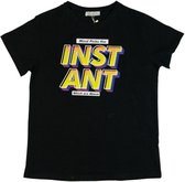 La Pèra Zwart Instant T-shirt 100% katoen Dames - Maat  S