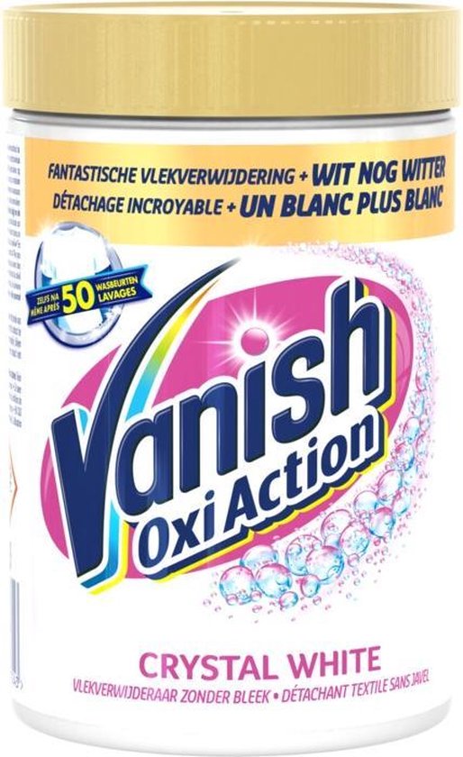 Vanish Oxi Action Crystal White Base Poeder - Voor Witte Was - 600g