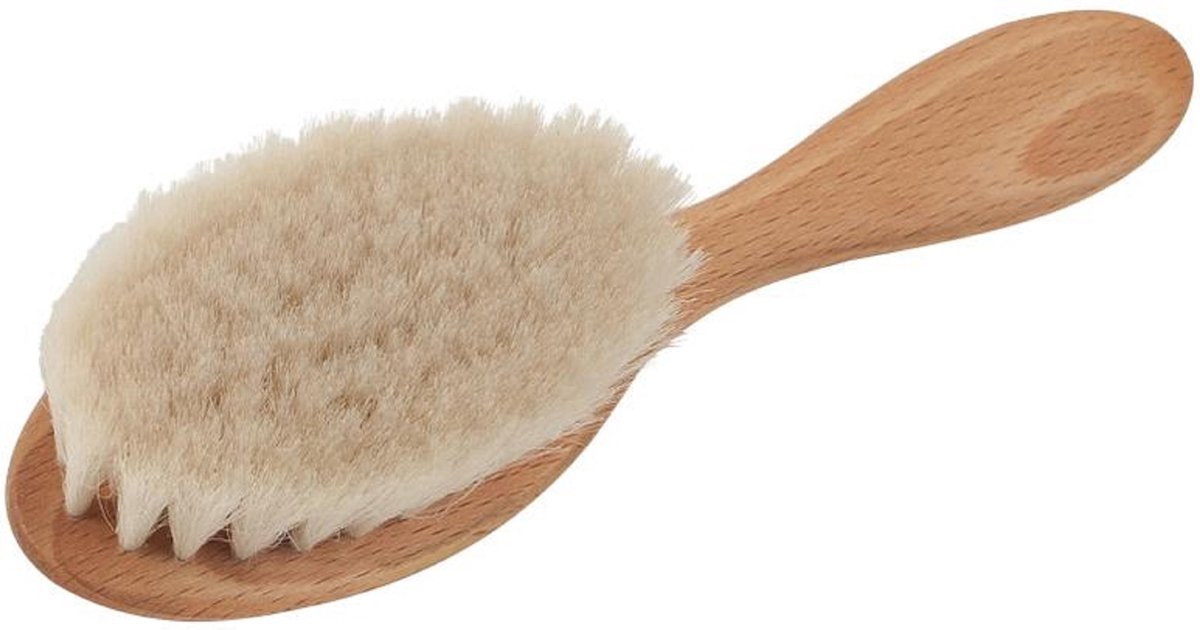 Goedkoopste Haarborstel Baby - Beukenhout - Geitenhaar - 16 cm