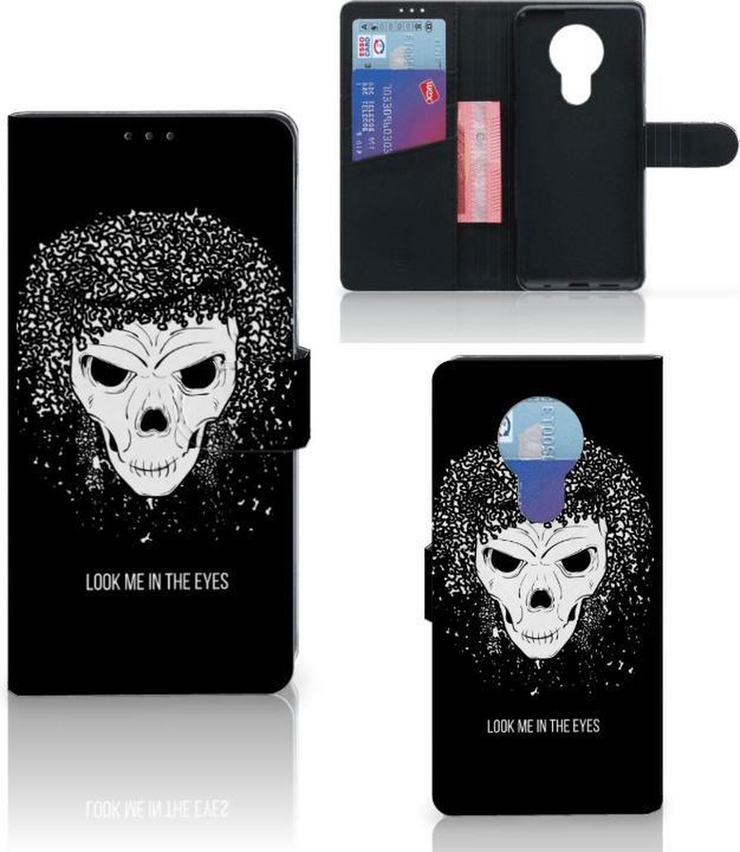 Telefoonhoesje met Naam Nokia 5.3 Skull Hair