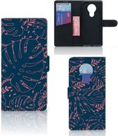 Smartphone Hoesje Nokia 5.3 Bookcase Palm Leaves