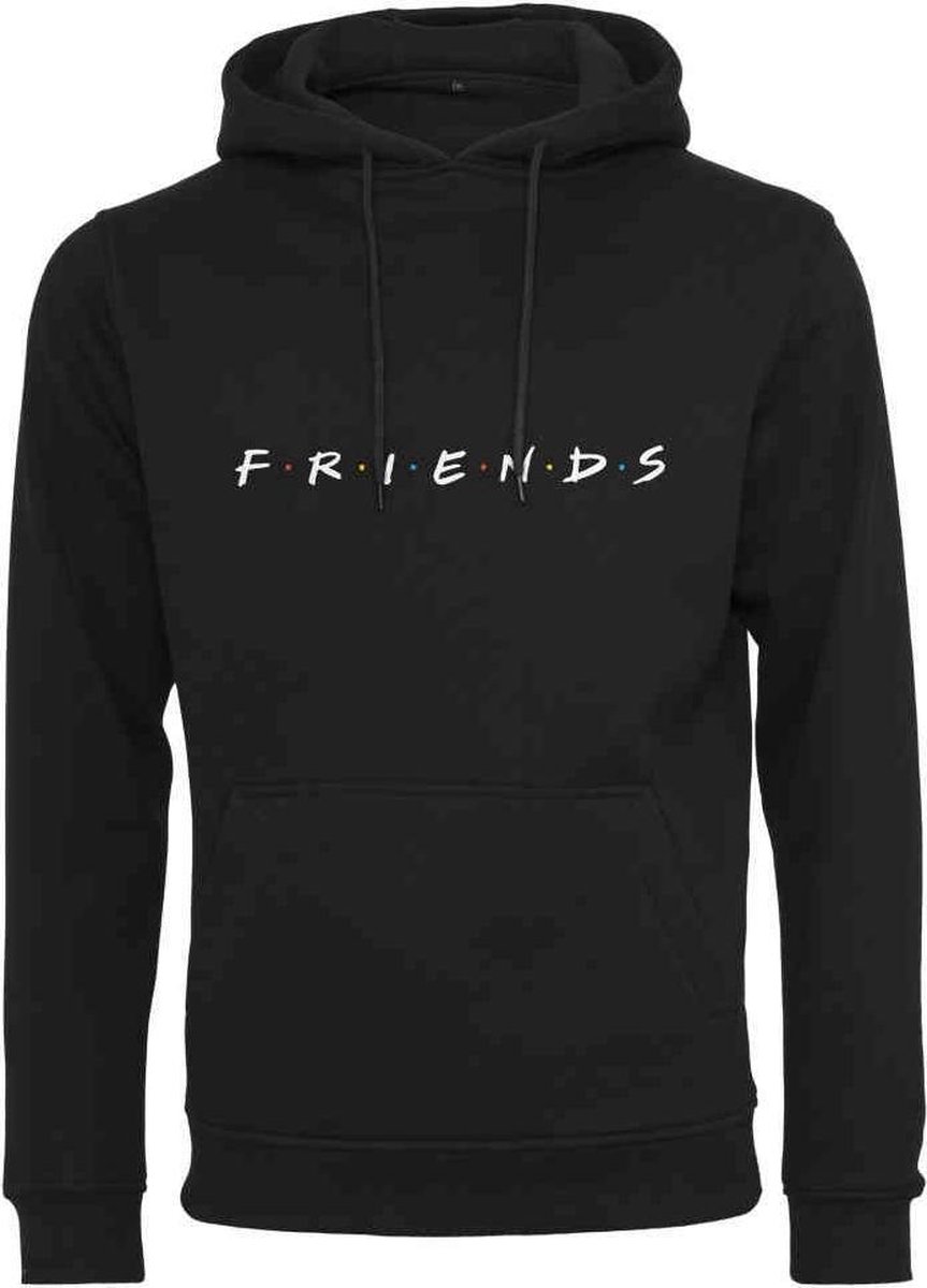 Urban Classics Hoodie/trui -S- Friends Logo EMB Zwart