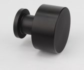 Deurknop Daisy - zwart - metaal - geschikt voor binnen - industrieel