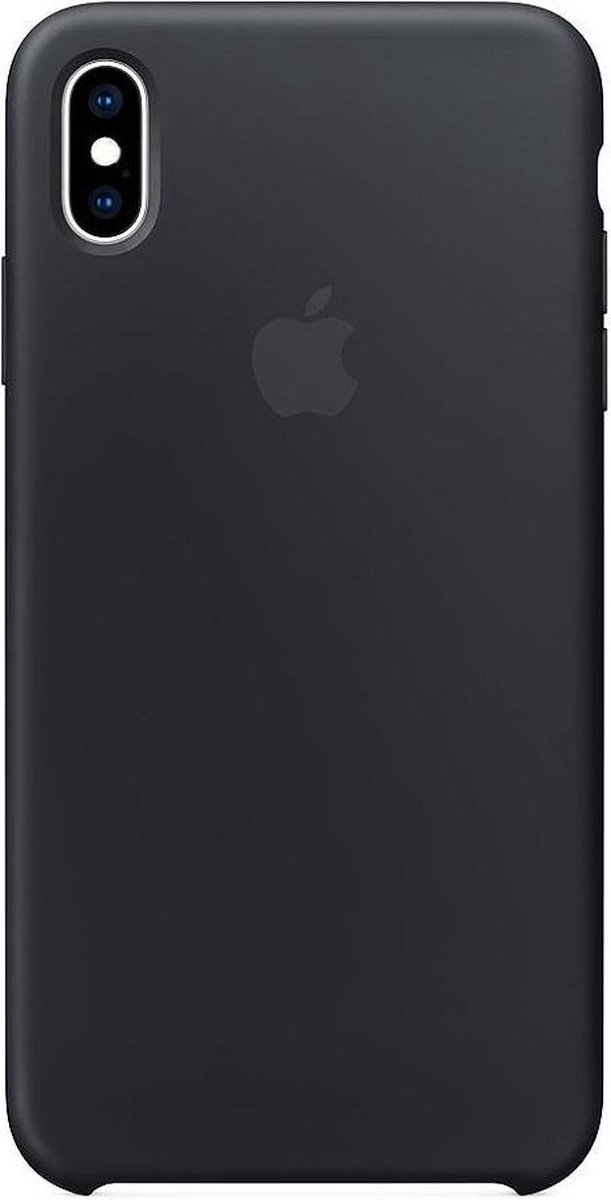 Apple Siliconen Back Cover voor iPhone XS Max - Zwart