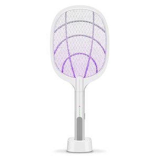 Elektrisch Muggen Raket, Vliegenmepper met Standaard, Met UV Led lamp,  Tegen Muggen en... | bol.com