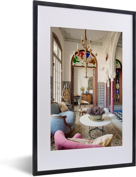 Image dans le cadre - Un manoir à l'intérieur du cadre photo 40x60 cm -  Affiche dans... | bol.com