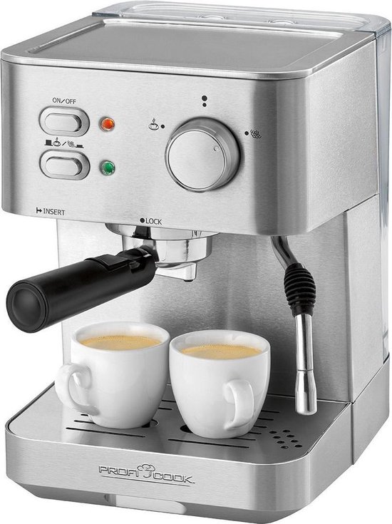 dubbel marmeren Of later Pistonmachine - Koffie machine - PROFICOOK® pistonmachine | bol.com
