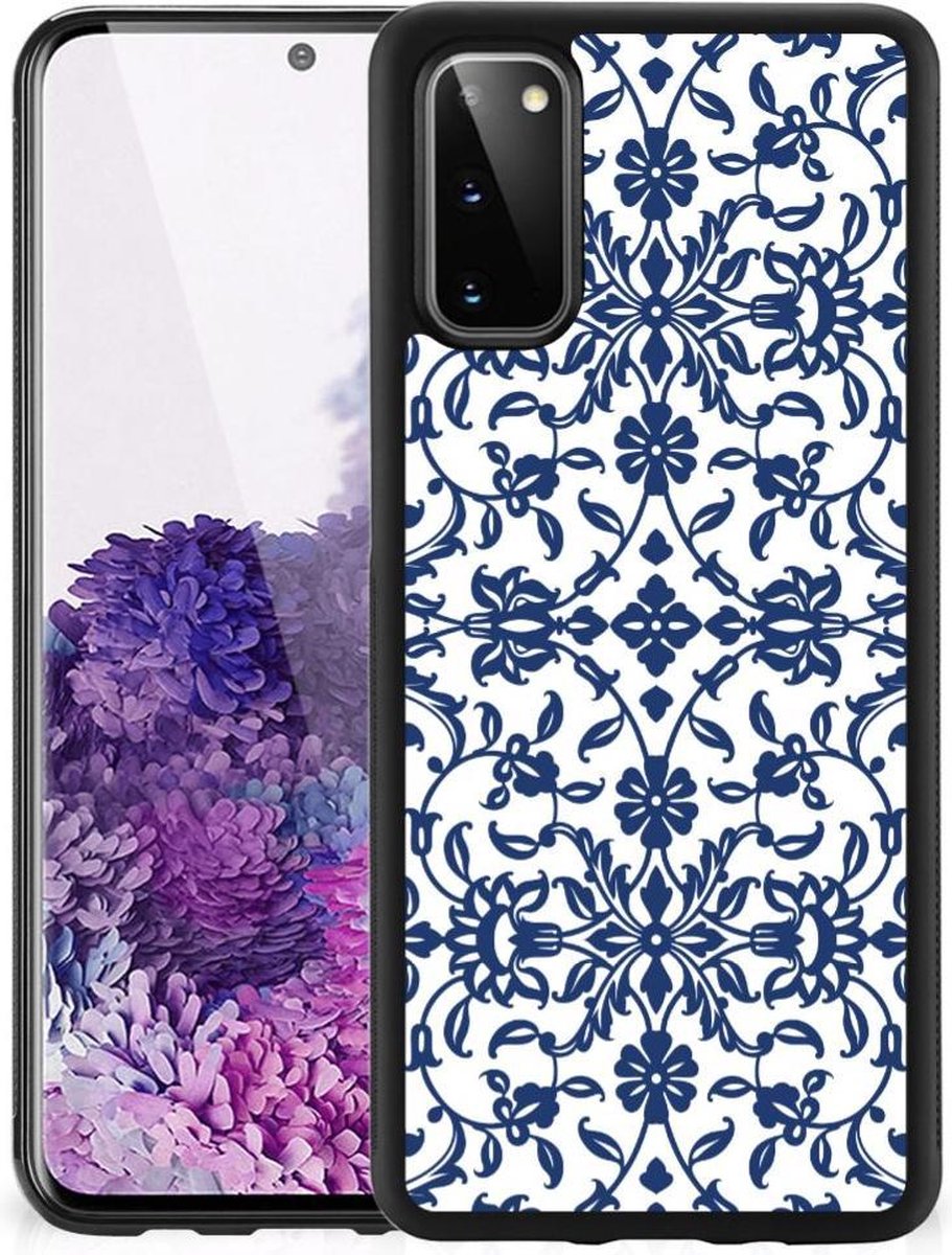 Samsung Galaxy S20 Skin Case Flower Blue