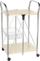 Wenko Keukentrolley 56,5 X 44 Cm Staal Chroom/beige