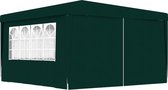 vidaXL Partytent met zijwanden professioneel 90 g/m² 4x4 m groen