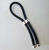 Lasso Cockring - handmade - Zilveren uitvoering