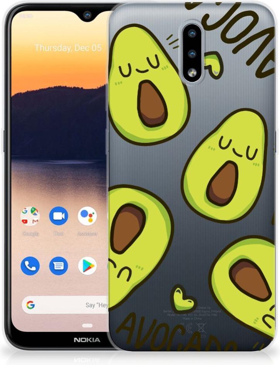Nokia 2.3 Telefoonhoesje met Naam Avocado Singing
