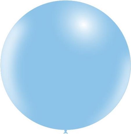 Lichtblauwe Reuze Ballon XL 91cm
