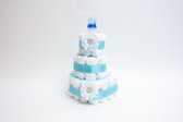 De Zoetebekjes - Pampertaart - Luiertaart - Kraamcadeau - Lenteberg - Blauw