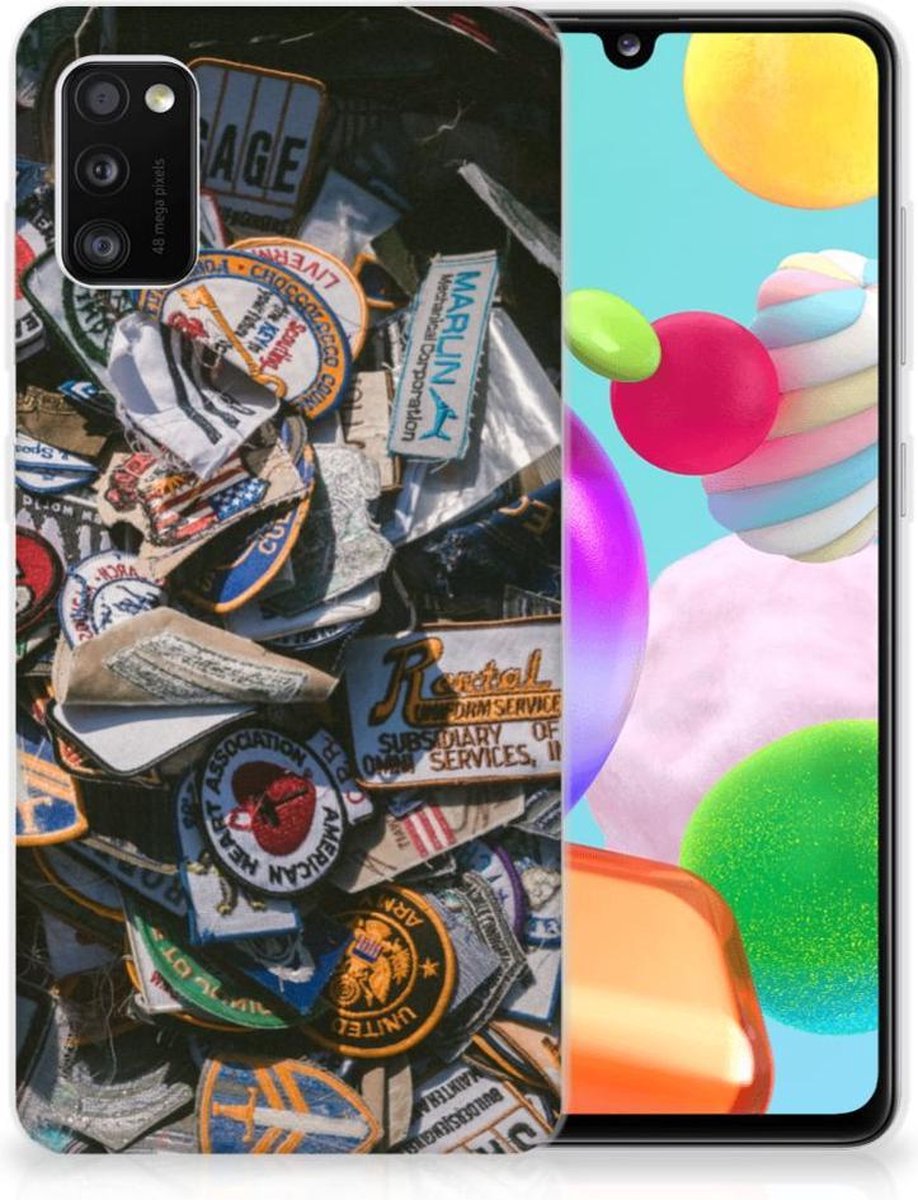 Samsung Galaxy A41 Siliconen Hoesje met foto Badges