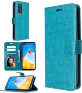 Huawei P40 hoesje book case turquoise