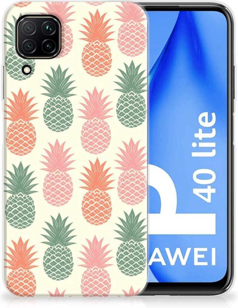 Huawei P40 Lite Siliconen Case Ananas