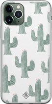 iPhone 11 Pro Max hoesje siliconen - Cactus print | Apple iPhone 11 Pro Max case | TPU backcover transparant