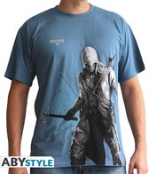 Assassin's Creed - Conner Stand Up Men's T-shirt Blue (Maat L)