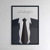 Live The City - Walljar - Wanddecoratie - Poster