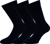 Sokken heren naadloos  3 paar - 85% katoen - Zwart - Sokken Heren - Maat 43/47