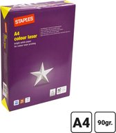 Staples Colour Laser Laserpapier - A4 - 90 g/m² - Pak 1 x 500 vel - Kopieerpapier - Wit