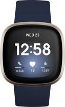 Fitbit Versa 3 - Smartwatch heren en dames - Blauw