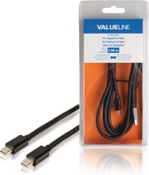 Valueline Mini-DisplayPort-kabel male 2,00 m zwart