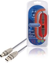 Bandridge - USB 2.0 A-B Kabel - Grijs - 4.5 meter