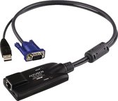 ATEN KVM Adapter [1x VGA-stekker, USB-A 2.0 stekker - 1x RJ45-bus] 0.20 m