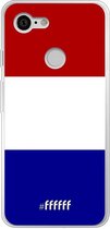 Google Pixel 3 Hoesje Transparant TPU Case - Nederlandse vlag #ffffff