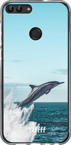 Huawei P Smart (2018) Hoesje Transparant TPU Case - Dolphin #ffffff