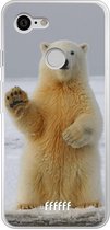 Google Pixel 3 Hoesje Transparant TPU Case - Polar Bear #ffffff