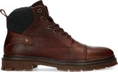 Sacha - Heren - Bruine leren veterboots - Maat 42