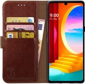 Rosso Element LG Velvet Hoesje Book Cover Wallet Case Bruin