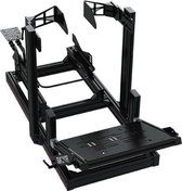 TR8020 Black TR80 Mach 2 80mm x 40mm Aluminium Cockpit with FANATEC PODIUM DD1 DD2 Wheel Mount